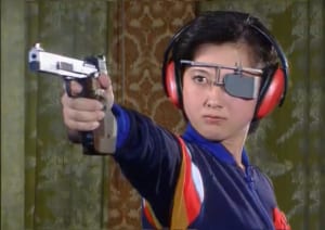 北朝鮮のドラマ「処女の射撃手たち」のワンシーン